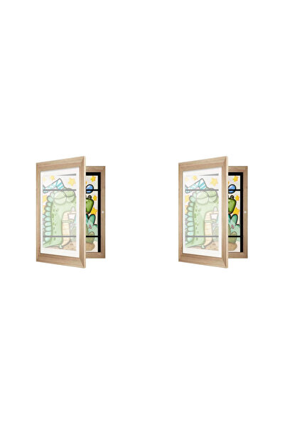 Choice 2PCS Multicolor 1-5PCS Children Art Frames A6 Easy Change Artwork Display Storage Frames Front Openi