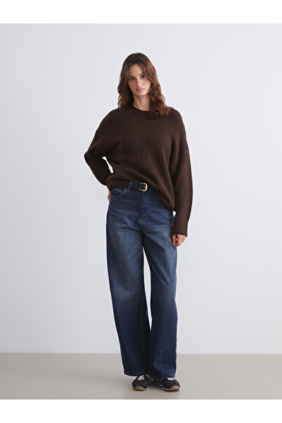 LC Waikiki Create Your Style from Uzg Store |   Crew Neck Oversized Women's Knitwear Sweater