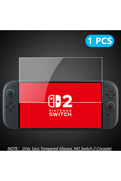 Choice 1 قطعة واقي شاشة زجاجي مقوى NS2 HD لجهاز Switch 2، واقي شاشة شفاف مقاو...