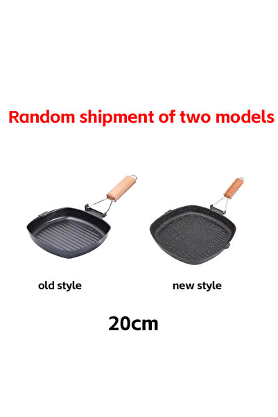 Choice BLACK 20cm Foldable Portable Frying Pan Picnic Grill Pan Anti-scald Wo...