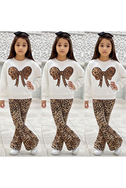 KOKOŞ BEBEK Lány leopárdmintás kétrészes szett - 2/9 éves