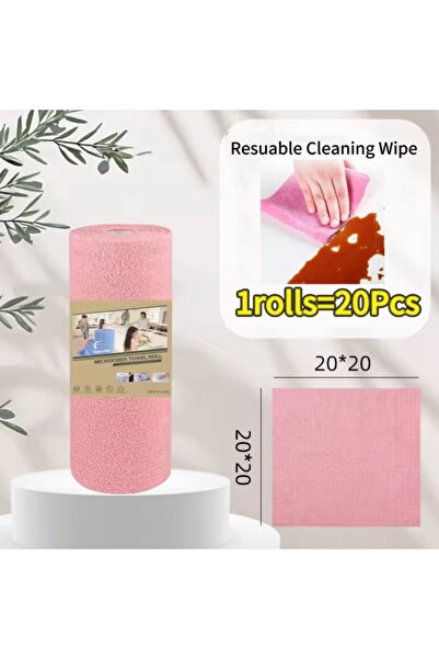 Choice Pink Reusable Cleaning Wipe Household Kitchen Cloth Microfiber Towel R...