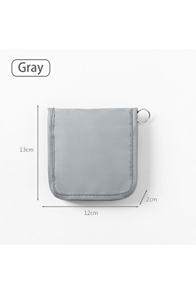 Choice حقيبة طبية صغيرة رمادية قابلة للطي وقابلة للحمل وفتحة كبيرة مزودة بسحا...