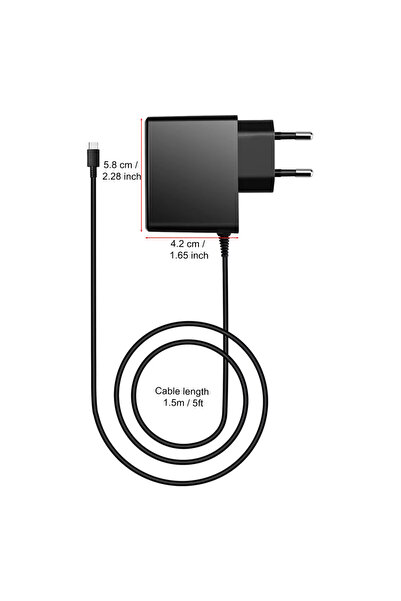Choice محول طاقة USB-C أسود، شاحن GaN سريع لجهاز Switch 2 / Switch / OLED / L...
