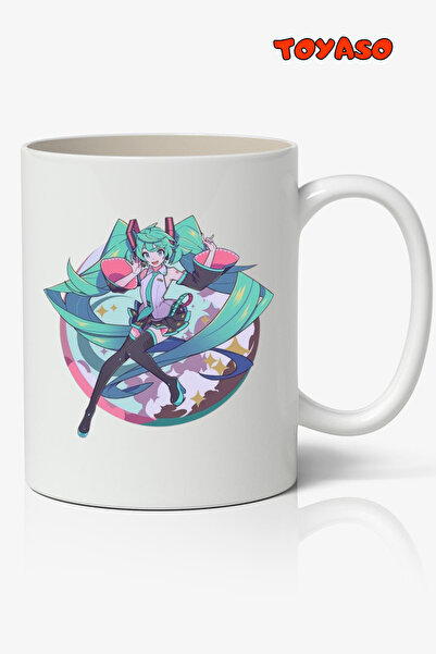 Toyaso Hatsune Miku Anime Themed White Mug Cup Gift for Lover Friend