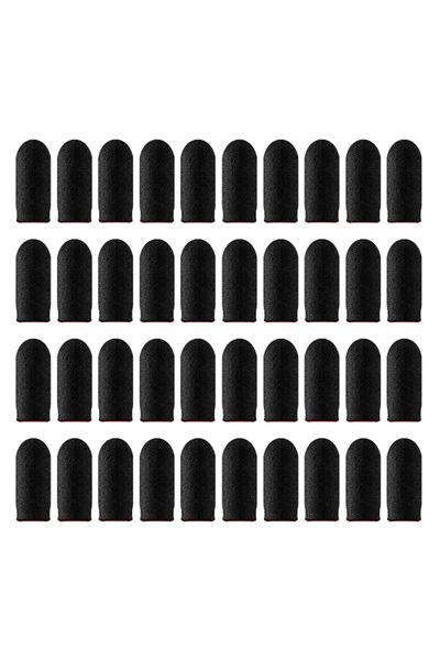 Choice 40 قطعة سوداء 20/40 قطعة غطاء أصابع للألعاب جهاز تحكم في الألعاب مناسب...
