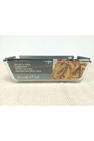 Carrefour Heat-resistant cake/bread pan, borosilicate glass, 28 x 11 cm
