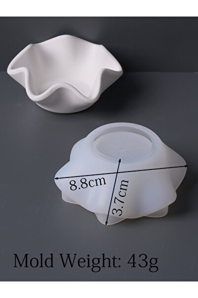 Choice bowl Curved Edge Bowl Silicone Mold DIY Handmade Gypsum Concrete Casting Scented Candle Cup Jewelry