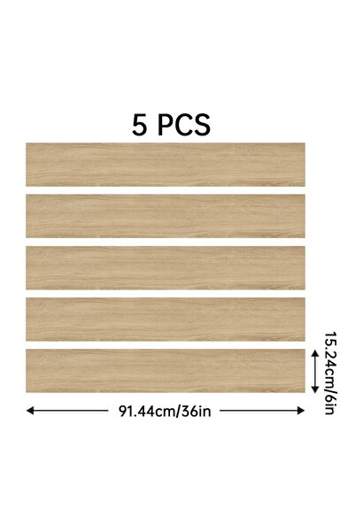 Choice 914 مم × 152 مم Mwt-1002-70 5 قطع من بلاط الأرضيات الفينيل القابل للنزع واللصق، ألواح خشبية ذاتية اللصق، سهلة التركيب بنفسك،