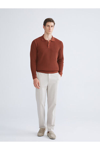 LC Waikiki Sparkling Choices from Shining Store | Polo Neck Men's Knitwear Sweater