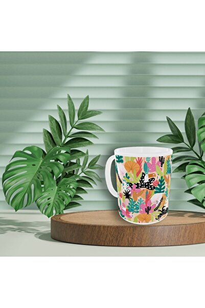 Home كوب بتصميم عصري بألوان الباستيل مع نقش زهور