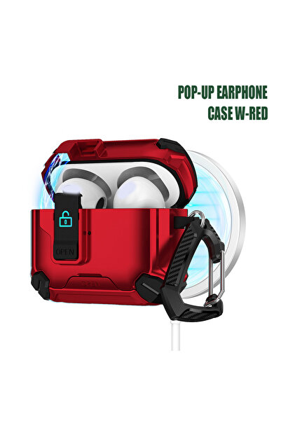 Choice لسماعات Airpods 4 باللون الأحمر لحافظة سماعات Airpods 4 3 Case Airpods...