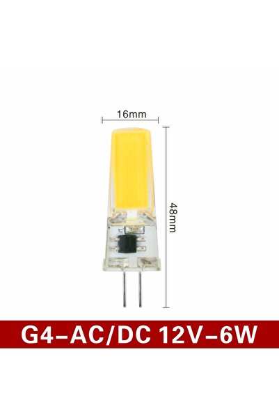 Choice أبيض دافئ G4 6W AC DC 12V 10 قطع/لوت G4 G9 E14 LED 3W 6W لمبة إضاءة AC/DC 12V 220V مصباح LED COB Spot