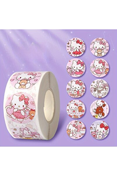 Miniso مجموعة من 500 ملصق زخرفي من سلسلة Sanrio، مناسبة للغرفة، غرفة المعيشة،...