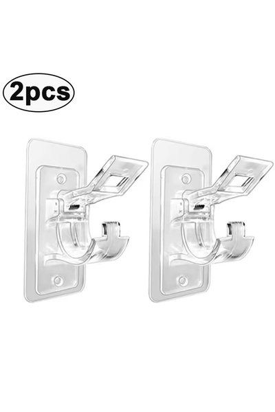 Choice مشبك جديد لستارة بدون ثقوب، خطاف تعليق، حامل ستارة ذاتي اللصق، حامل ستارة قابل للتعديل