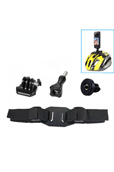 Choice حزام خوذة مزود بفتحات تهوية لركوب الدراجات من KIT F لتثبيت كاميرا GoPr...