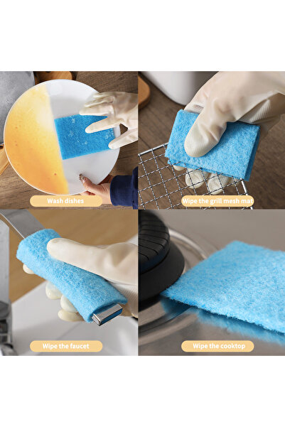 Choice 10pcs 10pcs,Disposable scrubbing pads, containing baking soda, no need for cleaning liquid, decontam