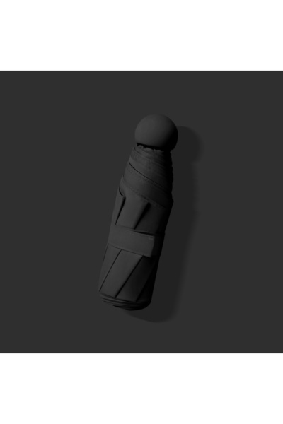 Choice مظلة كبسولة سوداء مزدوجة الاستخدام، مقاومة للرياح والأمطار، حماية من الشمس، مناسبة للسفر في الهواء الطلق