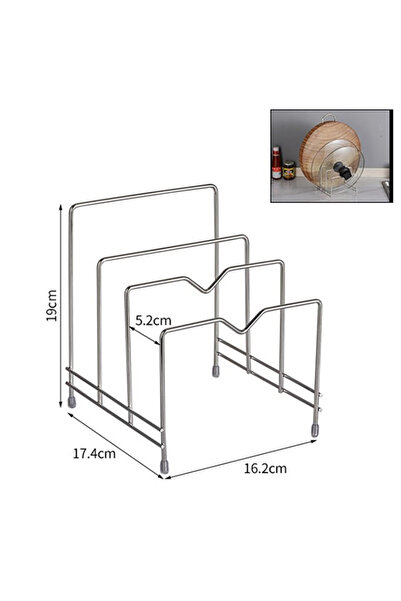 choice2 3 grid Rack Shelf Stand Multi Layer Space Saving Rustproof Cutting Bo...