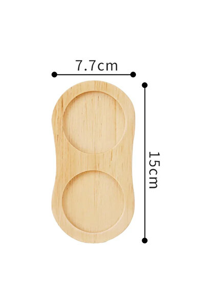 Choice مطحنة فلفل خشبية على شكل 8 صينية حامل ملح وفلفل من الخيزران صينية شاي ...
