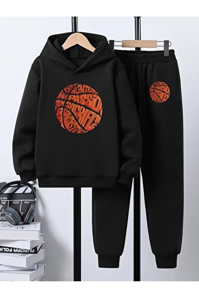 Cevval Παιδικό φούτερ με κουκούλα και φούτερ με στάμπα 3 νήματα με ανάλαφρο χ...