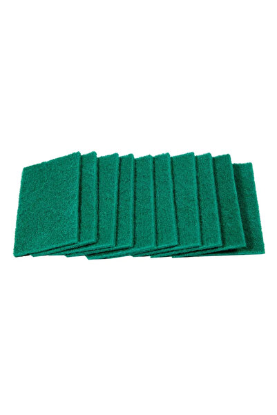 Choice1 50 قطعة خضراء 10/20/50 قطعة من لبادات الفرك الإسفنجية المنزلية لفرك المطبخ خالية من الخدوش قابلة لإعادة الاستخدام