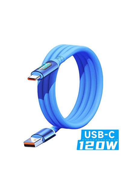 Choice كابل أزرق بطول 2 متر من A إلى C NNBILI 6A USBC إلى Type C شحن سريع 120...