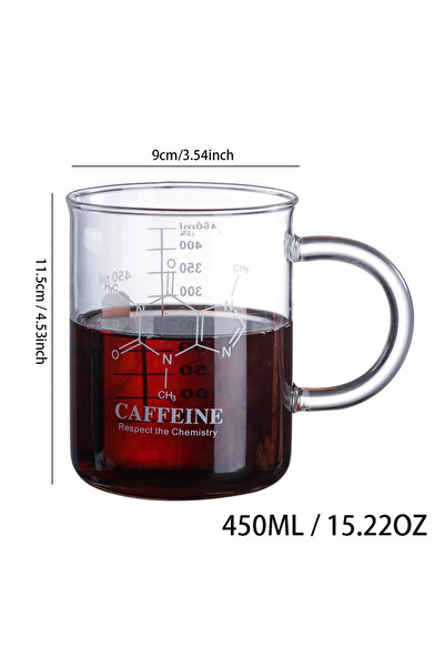 Choice 401-500 مل 450 مل 450 مل كوب قياس زجاجي عالي البورسليكات بمقبض مقياس م...