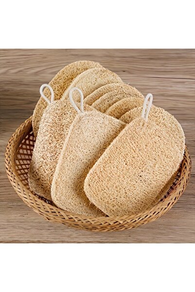 Choice 6 قطع 6 قطع إسفنجات تقشير طبيعية من اللوفة - مقشر لطيف للجسم للاستحمام...