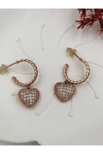 fmaccessoriess Steel Women's Earrings Stainless Steel Color and Size Are Designed in the Description Images Are by Fmaccesori̇es Brand