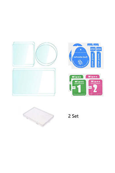 Choice 2set 9H Tempered Glass Film for DJI Osmo Action 4 Lens+Screen+Front LC...