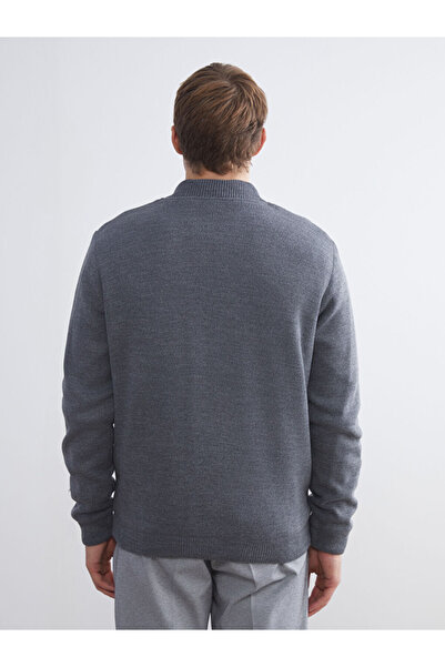 LC Waikiki Sparkling Choices from Shining Store |   Standard Pattern College Collar Men's Knitwear Cardigan