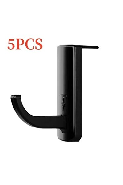 Choice1 5PCs 5pc (Max4lb) Black Headphone Hooks Headphone Holder Headphone R↑, Stand Headset Bracket Compute