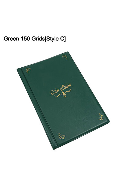 Choice حامل ألبوم عملات معدنية Green-C 150 شبكة لتزيين المنزل 120/150/240 جيب...