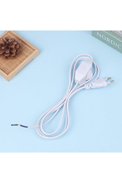 Choice1 سلك تمديد أبيض بطول 1.8 متر مع مفتاح تحكم في التعتيم ومقبس أوروبي وكا...