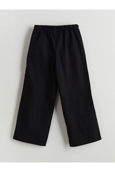 LC Waikiki Black Elastic Waist Girl's Trousers
