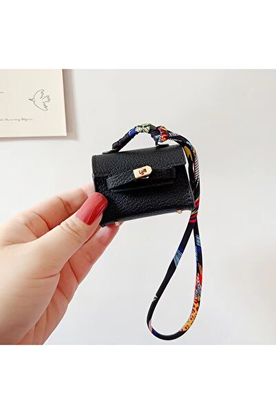 Choice حقيبة صغيرة سوداء من الجلد الصناعي الناعم لسماعات AirPods 4 Pro 2 3 2 ...