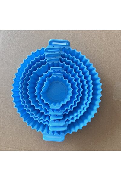 Choice 6pcs-Blue 6PC Air Fryer Mats - 450°F Silicone Non-Stick Dual Texture D...