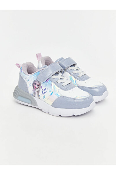 LC Waikiki LCW STEPS Mavi Elsa Baskılı Kız Bebek Spor Ayakkabı