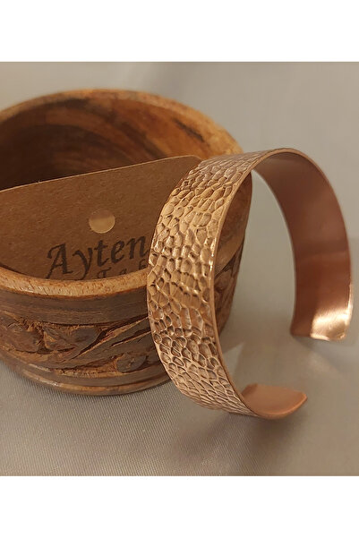 Laja&Co Handmade Pure Copper Bracelet - Hammered Pattern, Unisex, Stylish and...