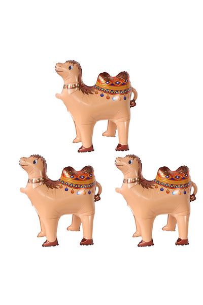 Choice 70x65 سم كما في الصورة 3 قطع 4D بالونات ألباكا جمل فويل بالونات حيوانا...