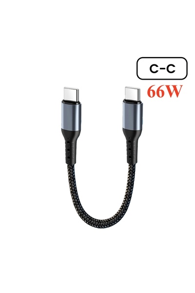 Choice 0.25 م كابل قصير مستقيم من c إلى c بزاوية 90 درجة من نوع USB من النوع ...