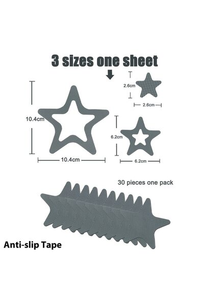 Choice AS821 10 PCS Anti Slip Shower Tread Sticker Safety Bathtub Strips Prem...