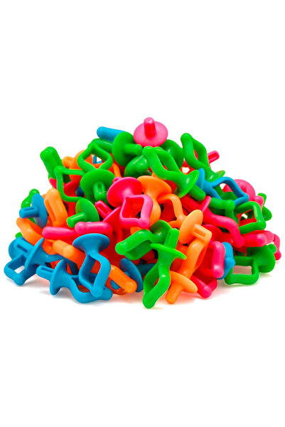 Choice حامل بكرات سيليكون متعدد الألوان 100 قطعة، مثبت بكرات الخيط، مثبت بكرا...