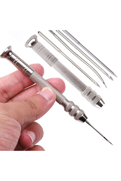 Choice 5 قطع 5 قطع/مجموعة طقم خياطة الجلد إبرة قابلة للاستبدال مع مجموعة مقبض...