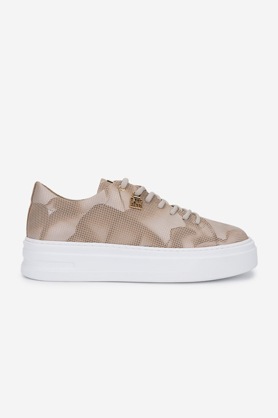 Valmenti Erkek Bej Hakiki Deri Sneakers & Spor Ayakkabı