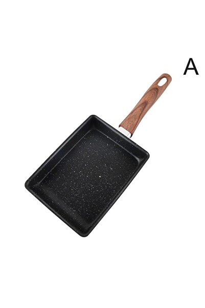 Choice A Pot Square Frying Pan Flat Bottom Mini Egg Cooker Non-stick Fried Co...