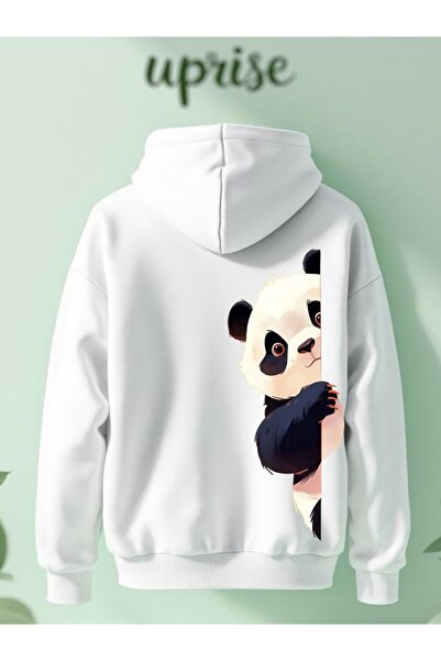 Vordevia سويت شيرت كبير الحجم من القطن بطبعة باندا بثلاث خيوط