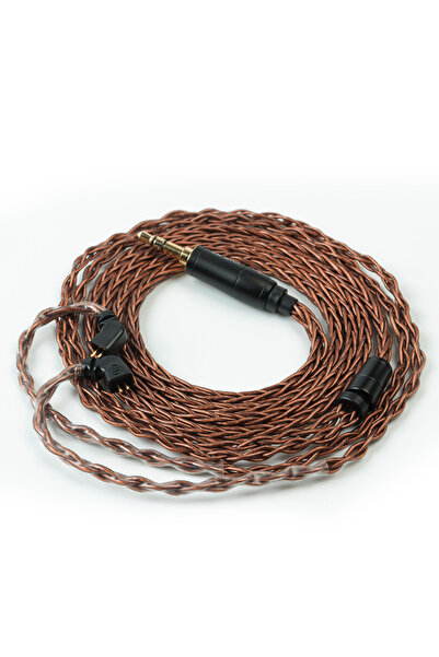 Choice TFZ 3.5 مم KBEAR 8 نواة كابل سماعة أذن من النحاس الخالي من الأكسجين للاستخدام مع موصل معدني 2PIN/MMCX/QDC/TFZ F