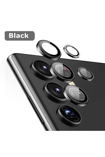 Choice غطاء حلقي أسود للكاميرا لهاتف Galaxy S24، متوافق مع S25 وS24 Plus وS23...